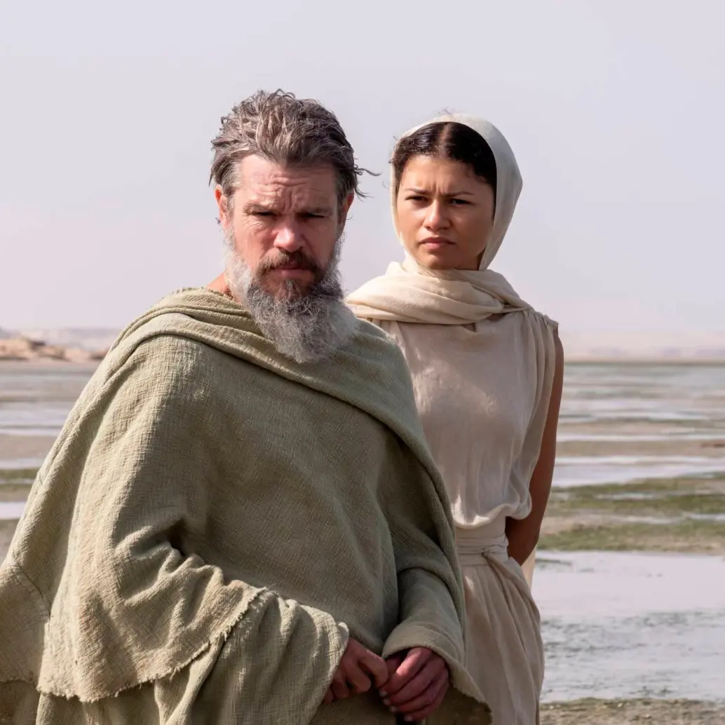Matt Damon y Zendaya en una de las escenas de La Odisea, en cines a partir de este 16 de julio. FOTO Cortesía Universal Pictures