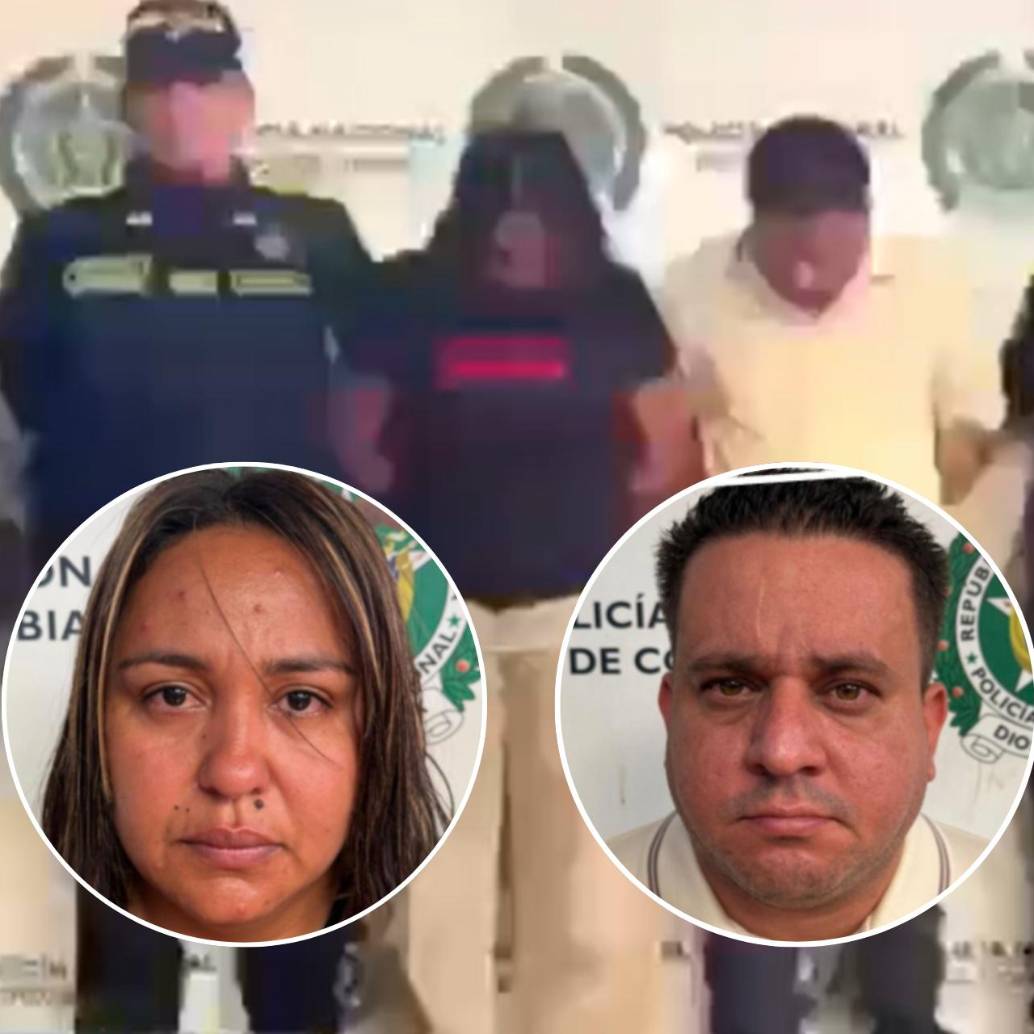 Alias “Katy” y alias “César”, ambos vinculados al cartel del ELN. Foto: Redes Sociales @PedroSanchezCol