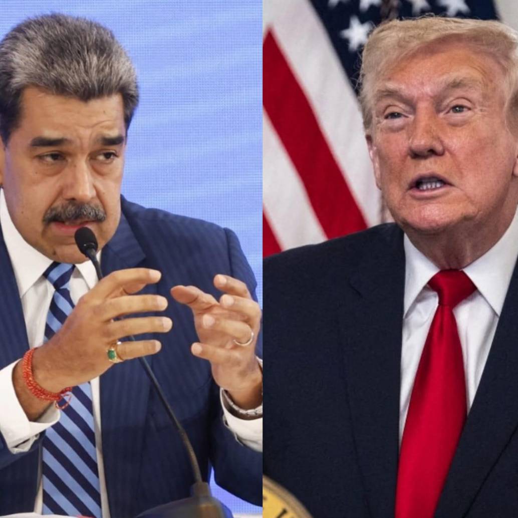 El contacto directo entre Nicolás Maduro y Donald Trump se dio en medio del despliegue de fuerzas estadounidenses en el Caribe. FOTOS: AFP