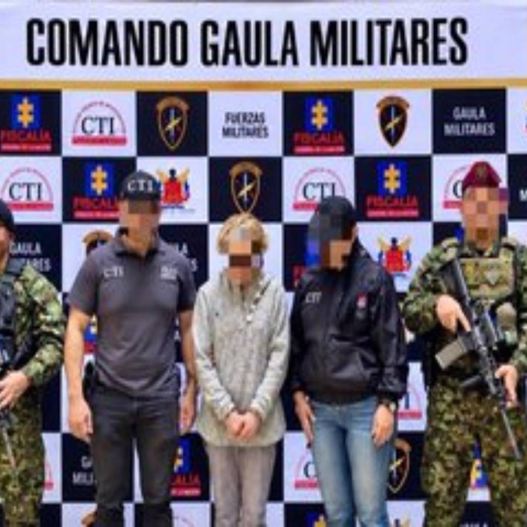 La mujer fue capturada por miembros de la Séptima División y del CTI. FOTO: cortesía