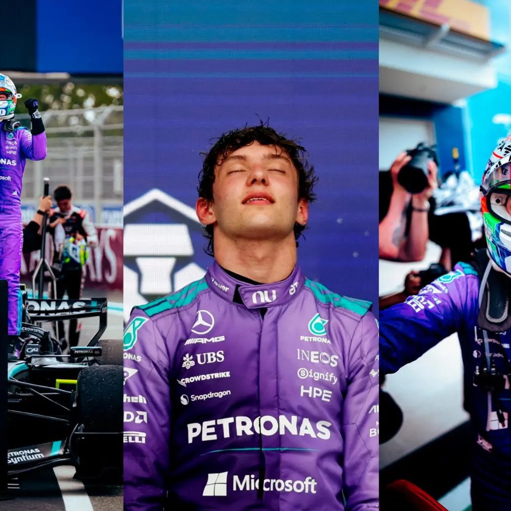 l joven piloto italiano Kimi Antonelli (Mercedes) afianzó su liderato de la Fórmula 1 al ganar este domingo el Gran Premio de Miami. FOTOS: CORTESÍA ESCUDERÍA MERCEDES