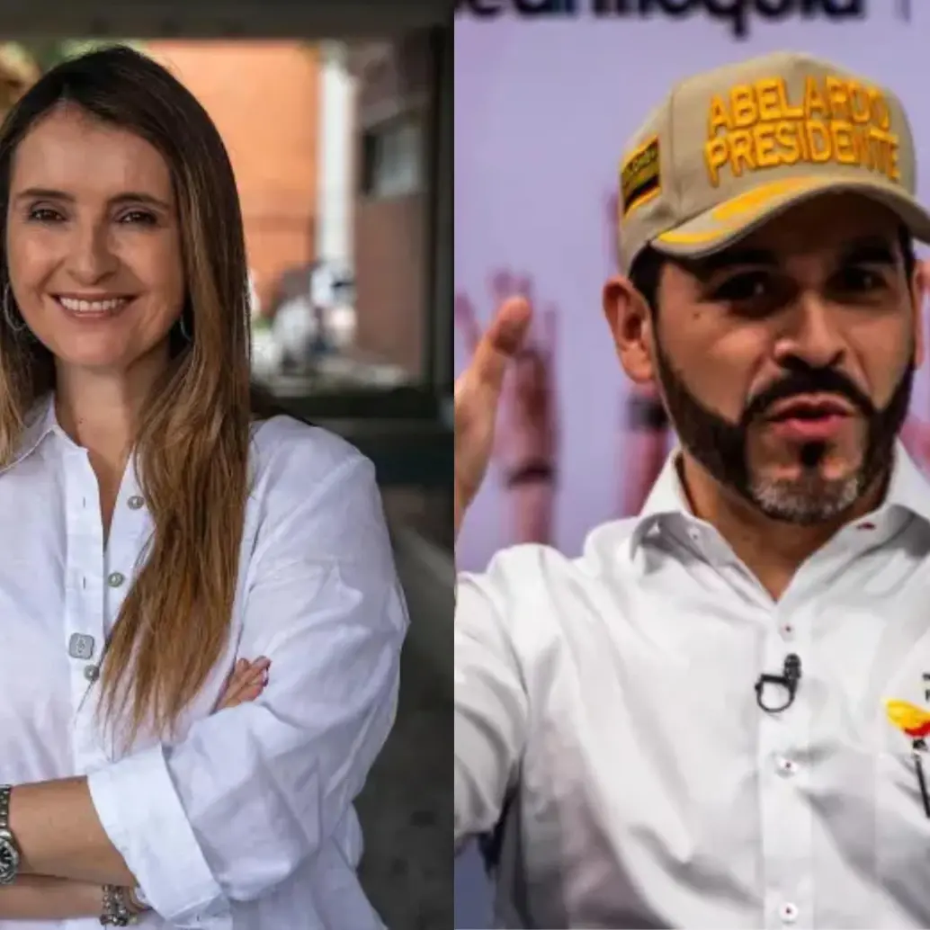 Paloma Valencia y Abelardo de la Espriella se disputan el paso a segunda vuelta contra Iván Cepeda, según las encuestas. Foto: EL COLOMBIANO.