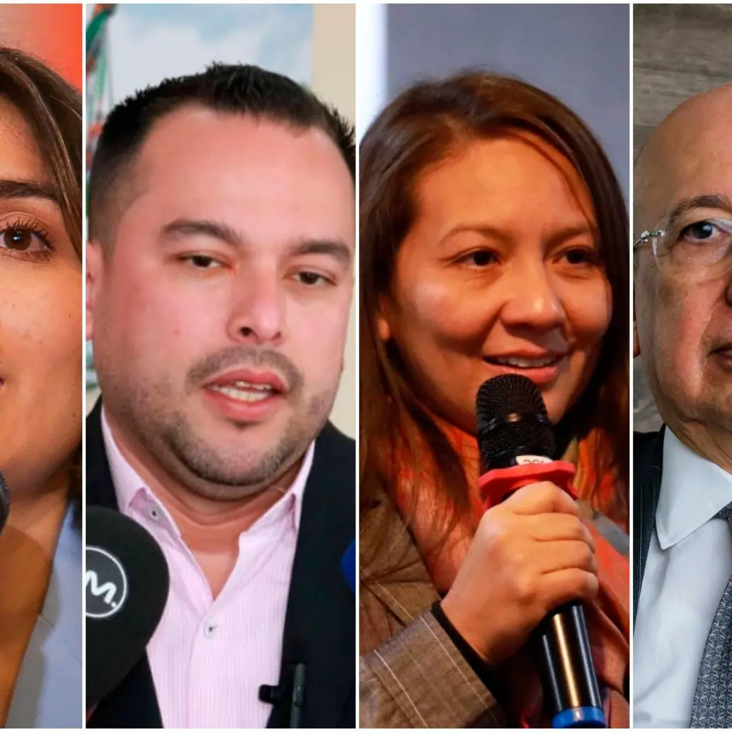 Laura Sarabia (canciller), Edwin Palma (Minas y Energía), Yanina Estrada (Ambiente) y Eduardo Montealegre (Justicia), ministros del gobierno Petro. FOTOS: Colprensa 