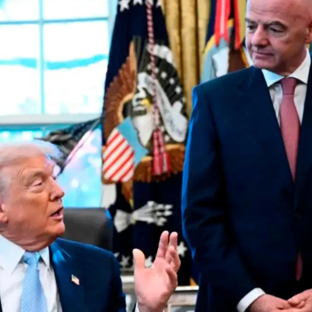 El presidente de Estados Unidos tiene una relación cercana con el presidente de la Fifa, Gianni Infantino. Foto: Getty
