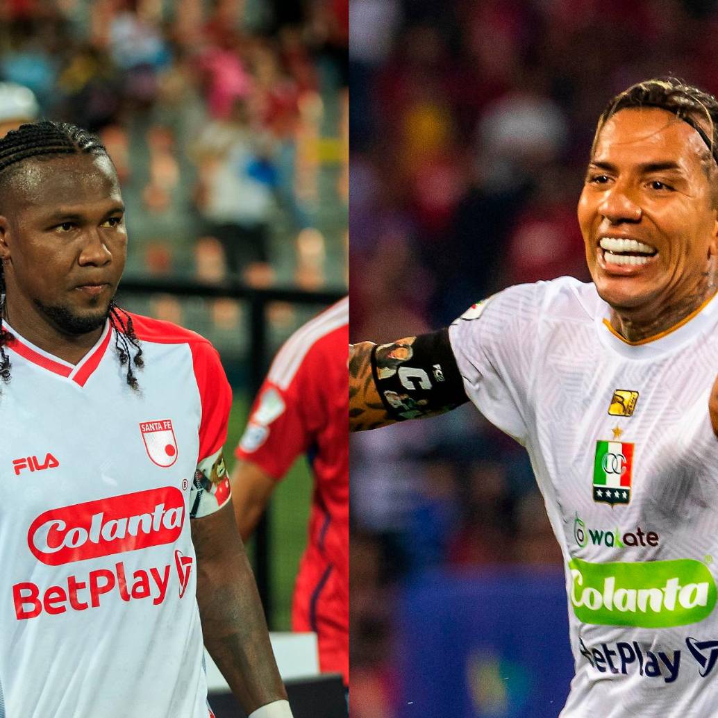 Los delanteros Hugo Rodallega y Dayro Moreno cumplirán cuarenta años en lo que resta del año. FOTOS: CAMILO SUÁREZ Y EL COLOMBIANO