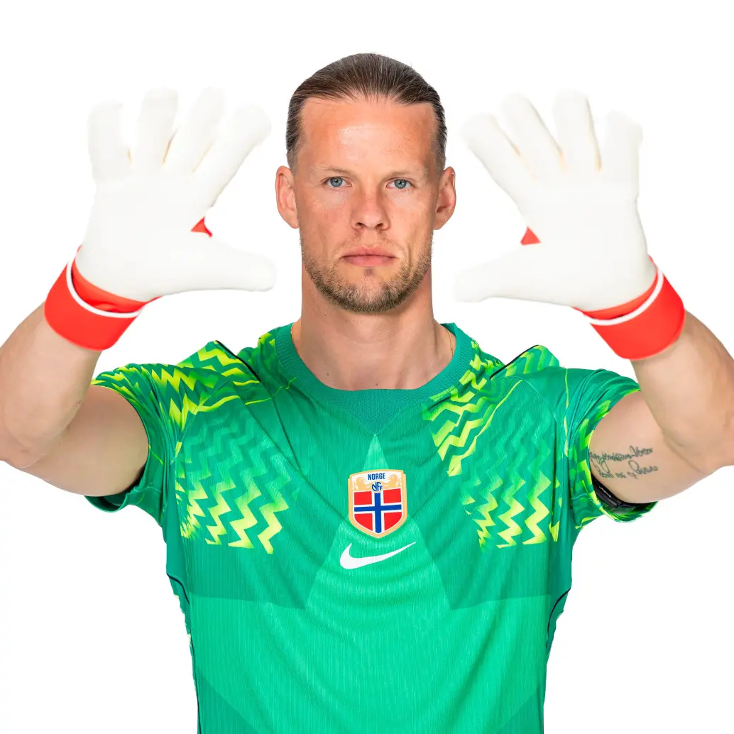 Orjan Nyland, arquero de Noruega. FOTO: <b>X selección Noruega</b>