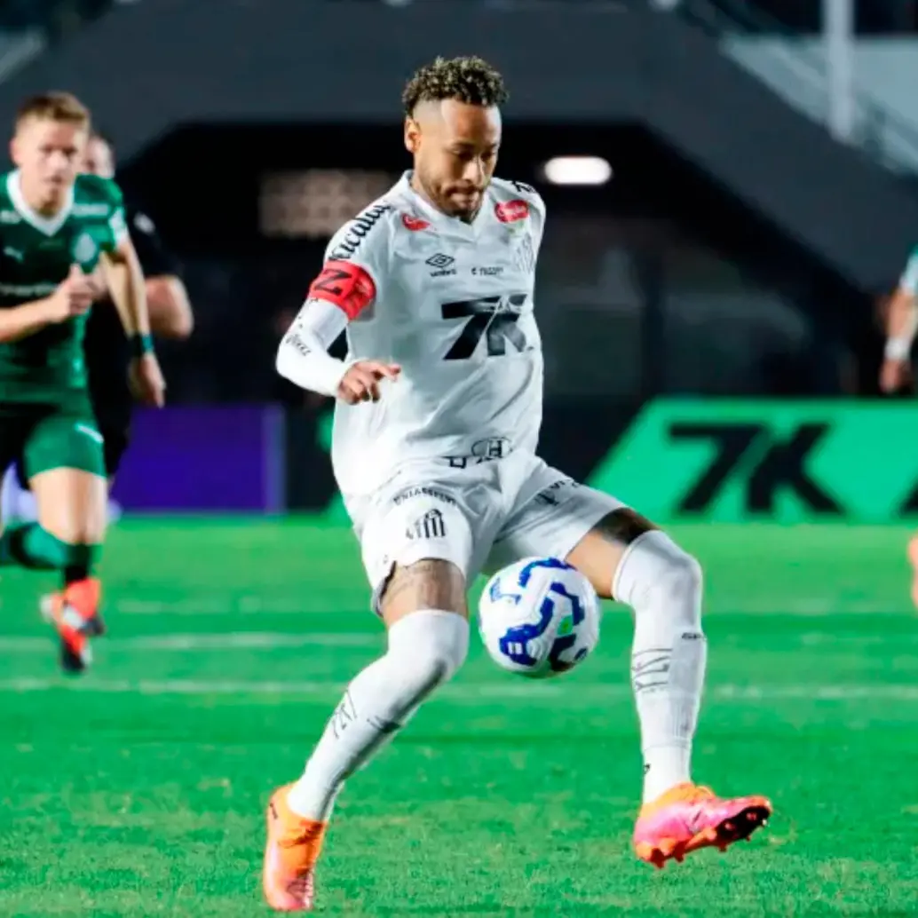 El atacante brasileño Neymar fue una de las figuras del Santos de Brasil esta temporada. Los ayudó a clasificar a la Copa Sudamericana. Foto: Getty