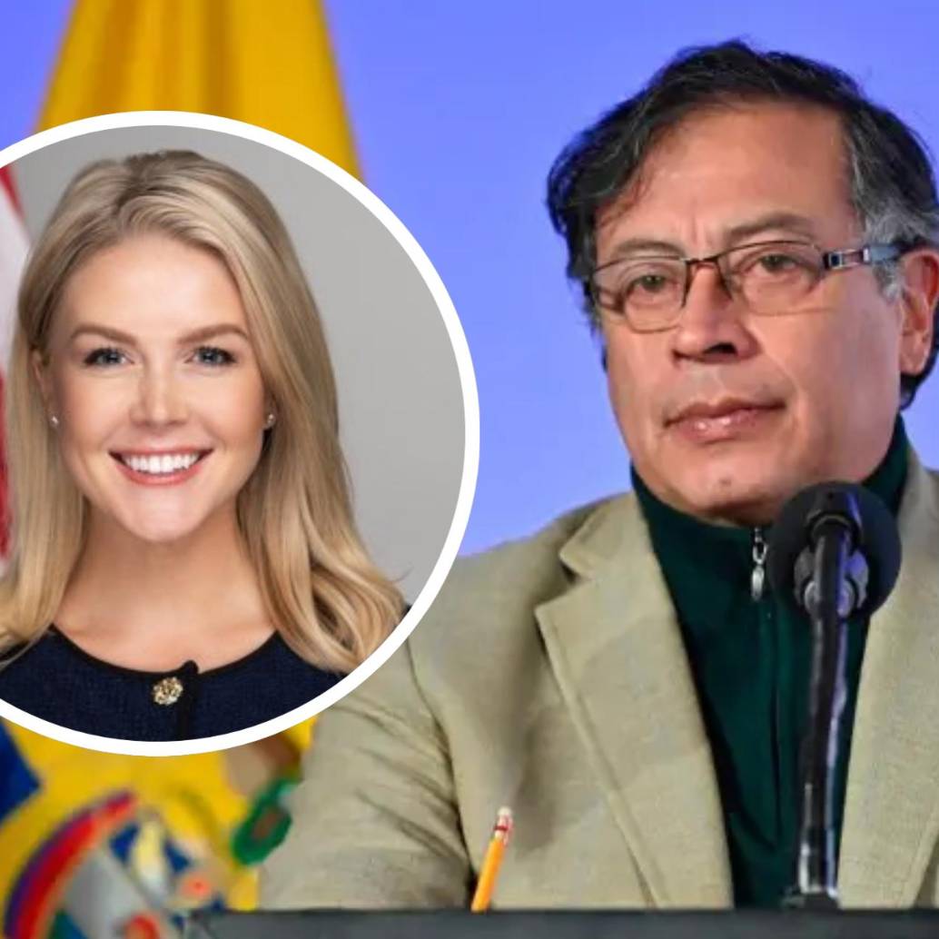Karoline Leavitt, portavoz de la Administración Trump y el presidente de Colombia, Gustavo Petro, en medio de la fuerte relación diplomática. FOTO: Tomada de redes sociales @PressSec y Presidencia de Colombia