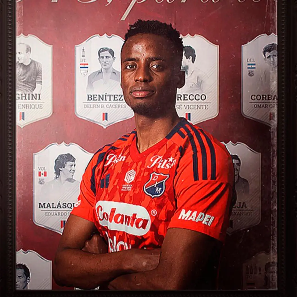 El delantero Jáder Valencia viene de Millonarios. Suma 38 goles y seis asistencias en su carrera. FOTO: CORTESÍA DIM 