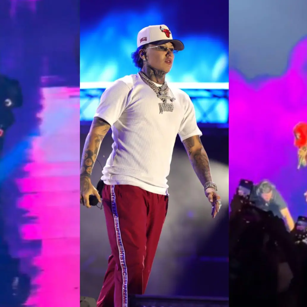 Blessd inició su gira con Anuel AA en Estados Unidos. Fotos: Getty y captura de videos