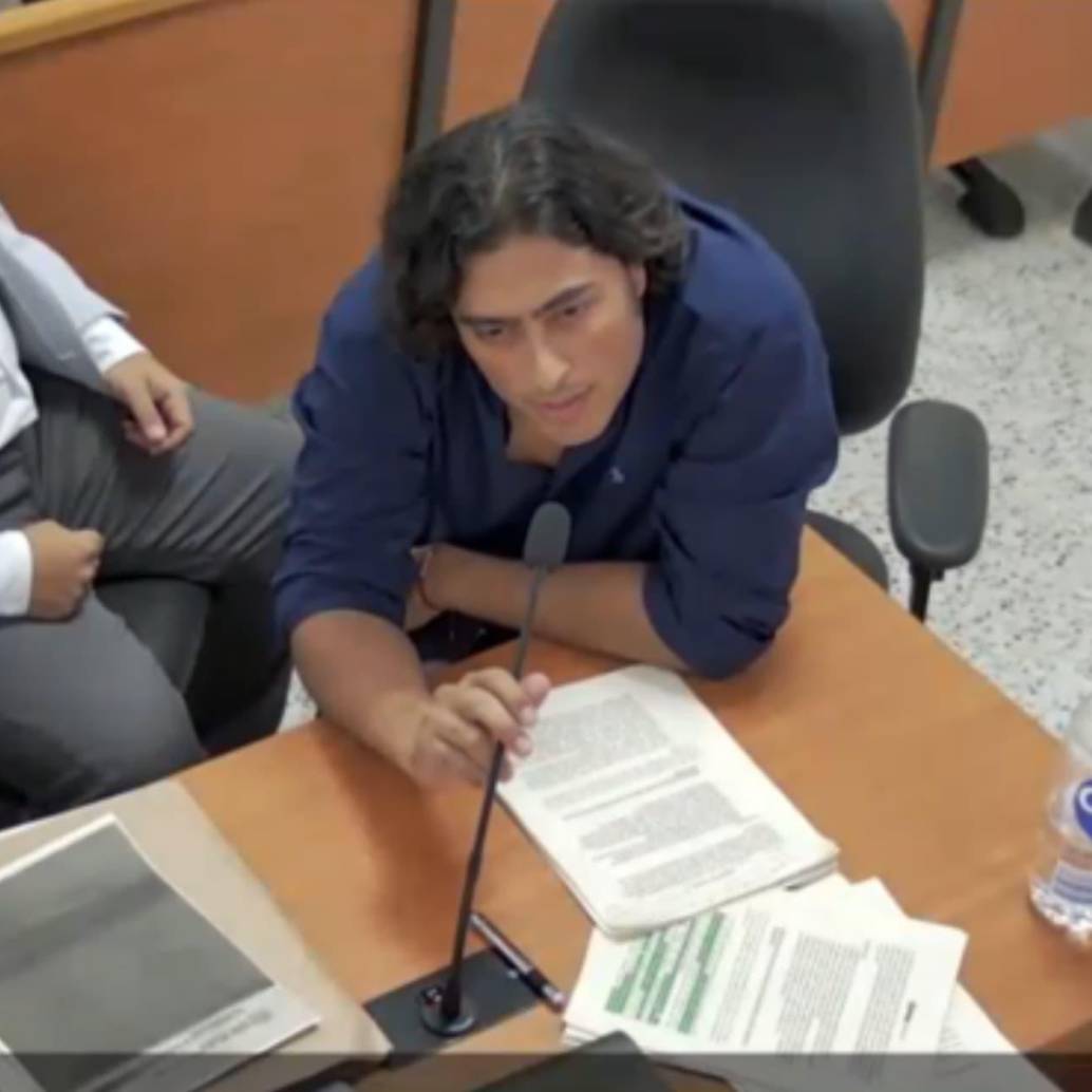 Nicolás Petro, hijo del presidente acusado de lavado de activos. Foto: captura de video