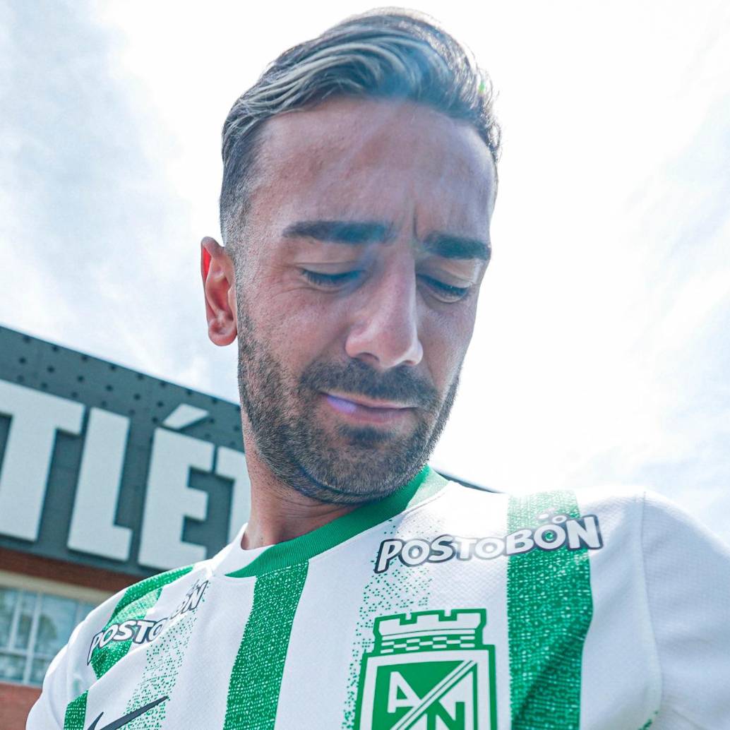 El delantero uruguayo Facundo Batista fue el primer refuerzo de Atlético Nacional para el segundo semestre del 2025. FOTO: CORTESÍA ATLÉTICO NACIONAL