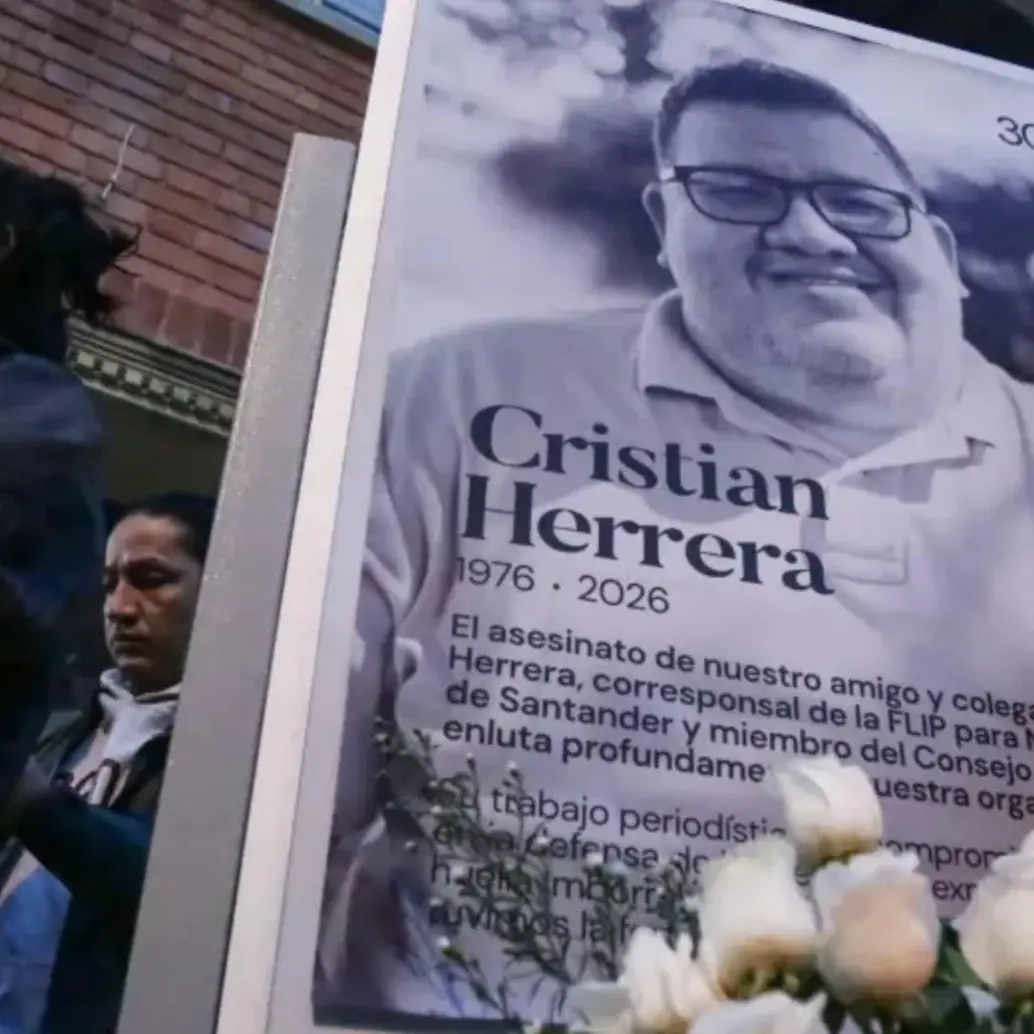 Homenaje a Cristian Herrera en la Fundación para la Libertad de Prensa. Foto: Colprensa.