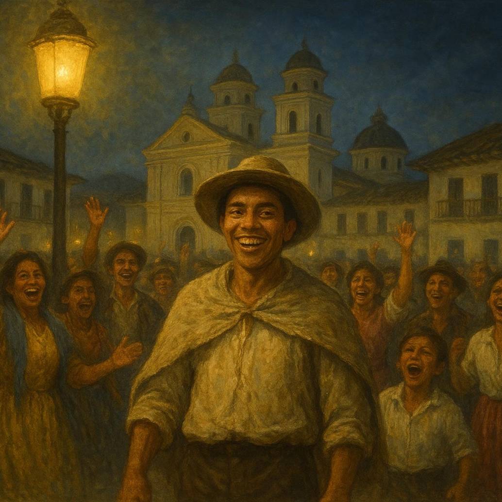 En julio de 1898, la ciudad de Medellín presenció la llegada de la luz eléctrica por primera vez. FOTO Elaborada con IA