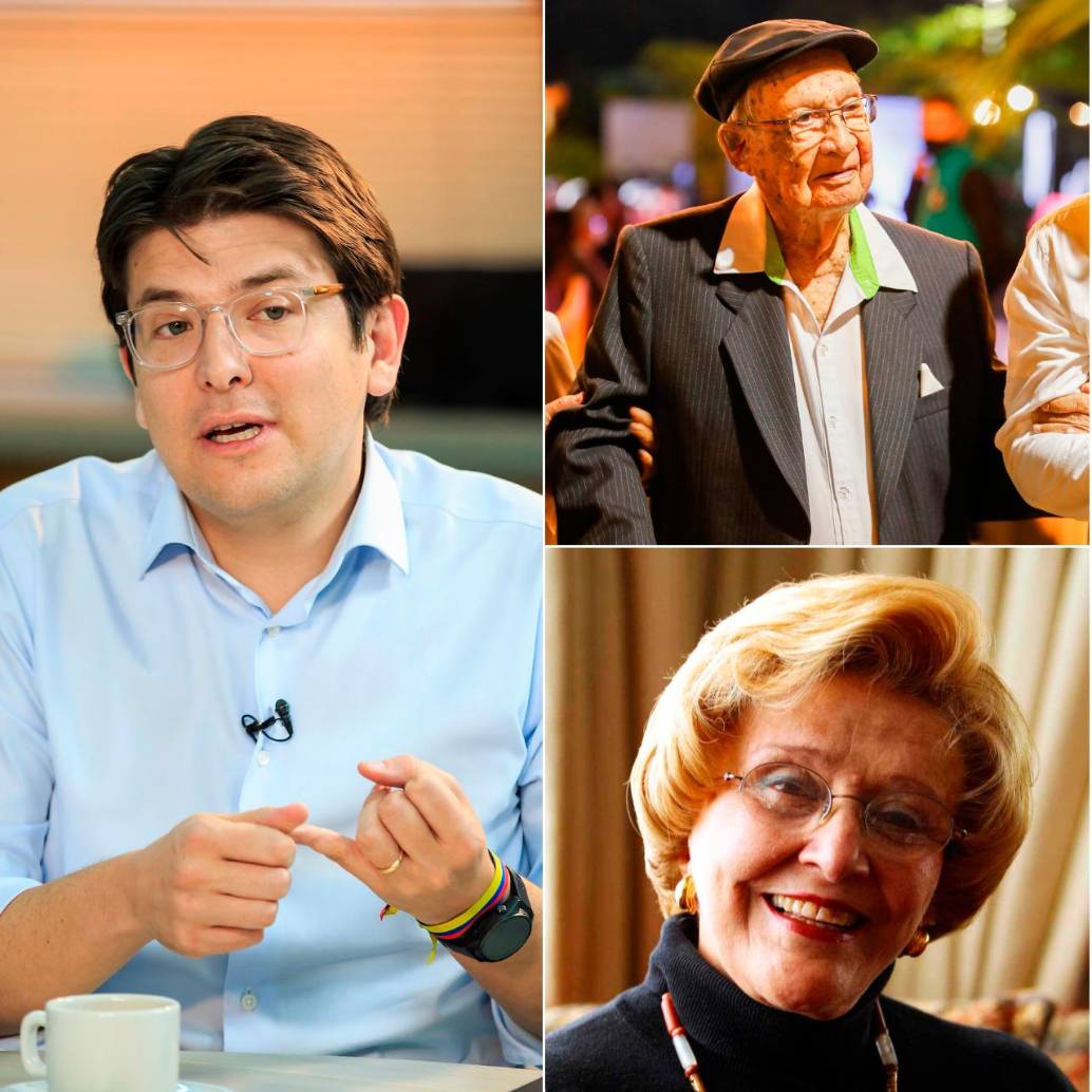Miguel Uribe, José María Acevedo, Pepe Mujica, Nydia Quintero y Manuel Elkin Patarroyo, algunos de los personajes que fallecieron este 2025. FOTOS EL COLOMBIANO y Colprensa