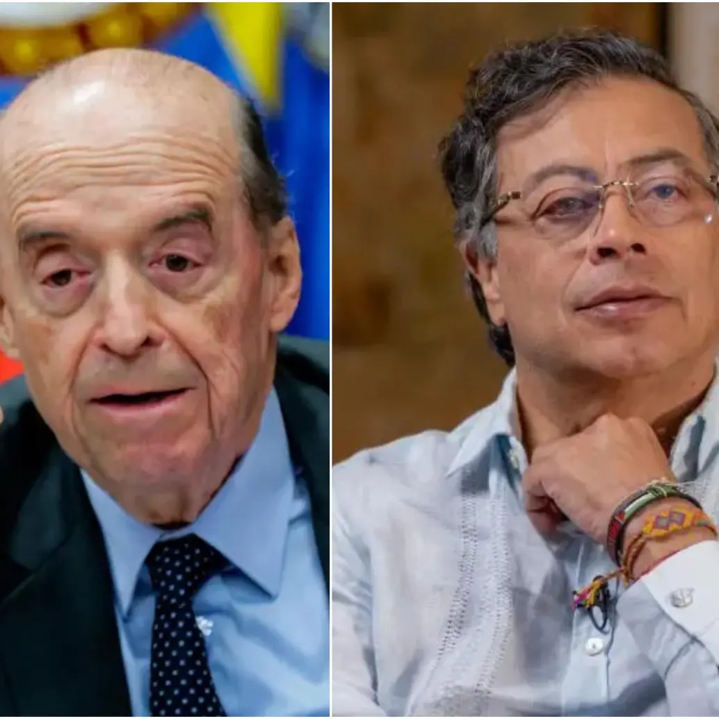 Por medio de cartas y audios, el excanciller Álvaro Leyva ha mostrado su oposición al gobierno del presidente Gustavo Petro. FOTO: COLPRENSA Y PRESIDENCIA 