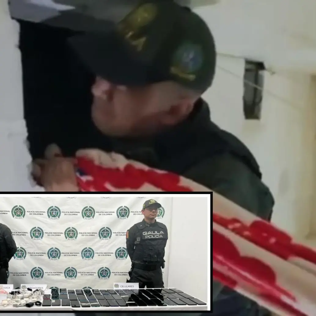 Hasta en los boquetes hechos en las paredes, los delincuentes ocultaban los elementos prohibidos. FOTO: Cortesía Meval.