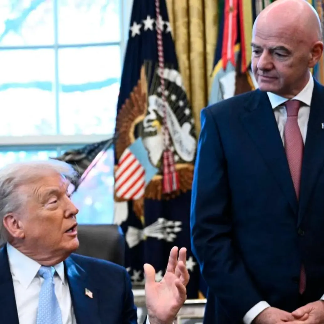 El presidente de Estados Unidos, Donald Trump y el presidente de la Fifa, Gianni Infantino en la Casa Blanca. FOTO: Tomada de Instagram @Fifa