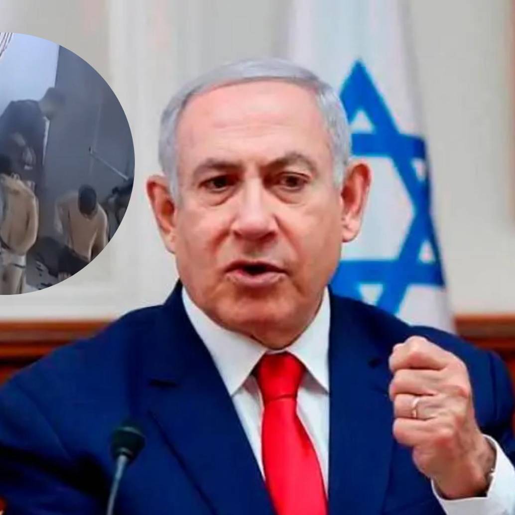 El primer ministro aseguró que, según él, Israel no inició la guerra. El punto ha sido ampliamente debatido. Foto: AFP/Captura de pantalla