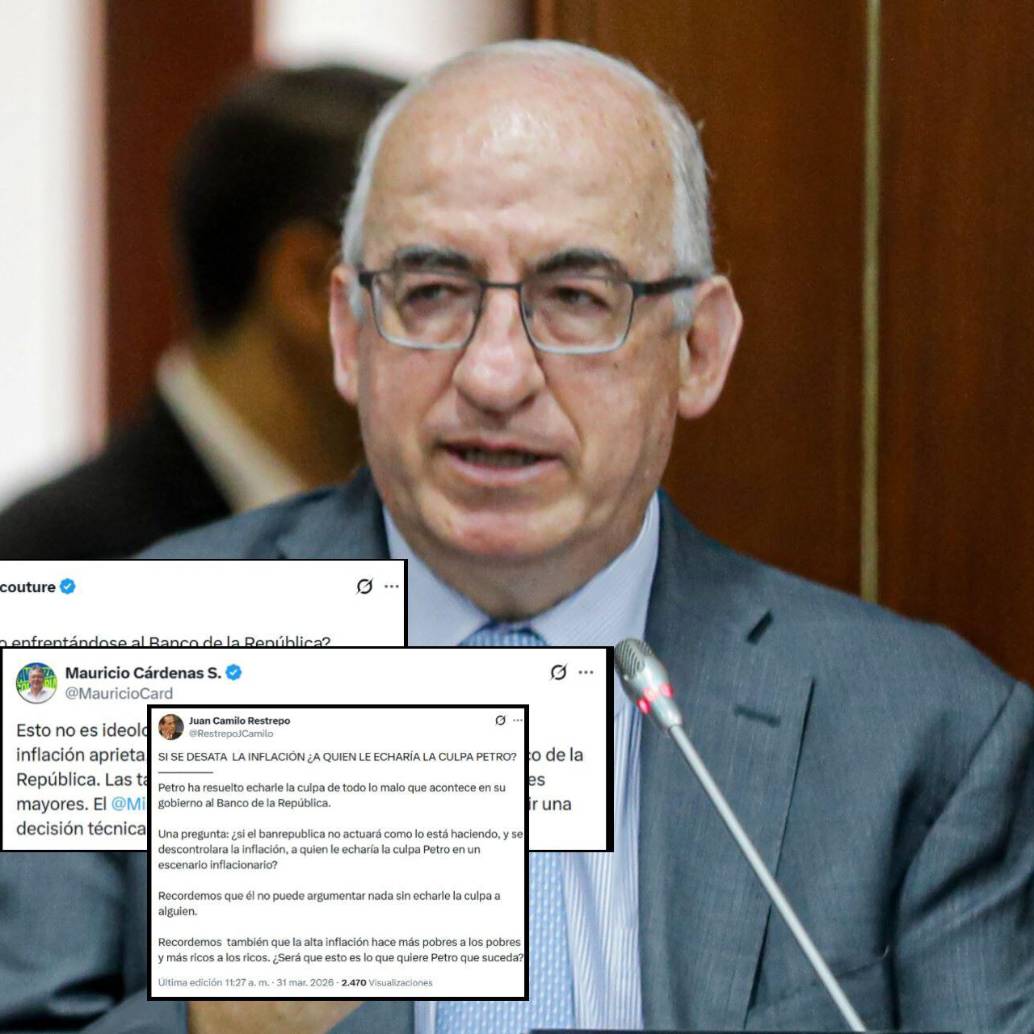 Exministros y sectores respaldaron la independencia del Banco de la República. FOTOS: Capturas de X y Colprensa