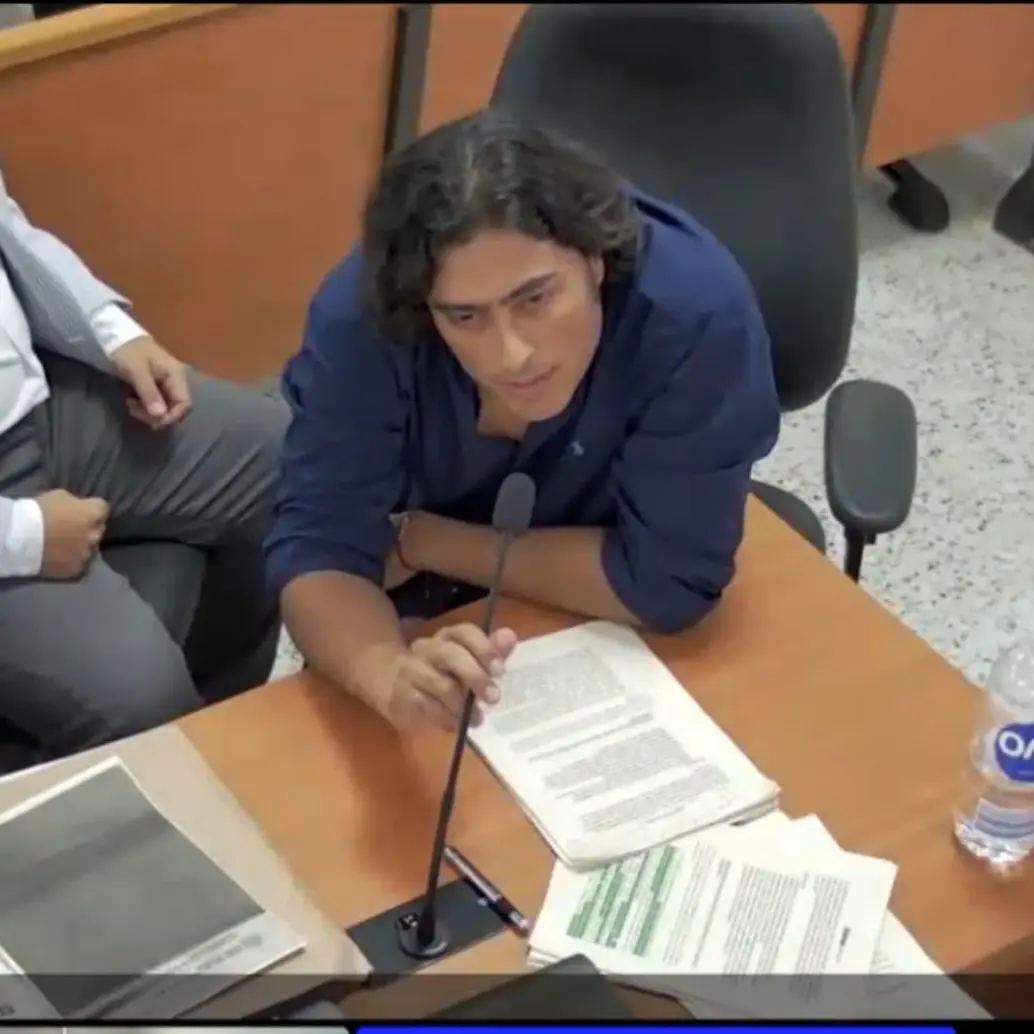 Nicolás Petro, hijo mayor del presidente Gustavo Petro. Foto: captura de video