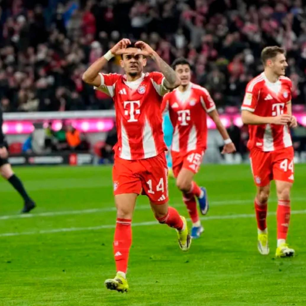 El futbolista colombiano Luis Díaz es uno de los goleadores del Bayern esta temporada. FOTO: AFP