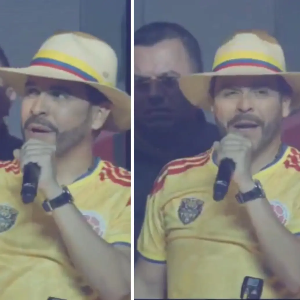 De la Espriella salió vestido con la camiseta de la Selección y un sombrero aguadeño. Foto: Captura de video