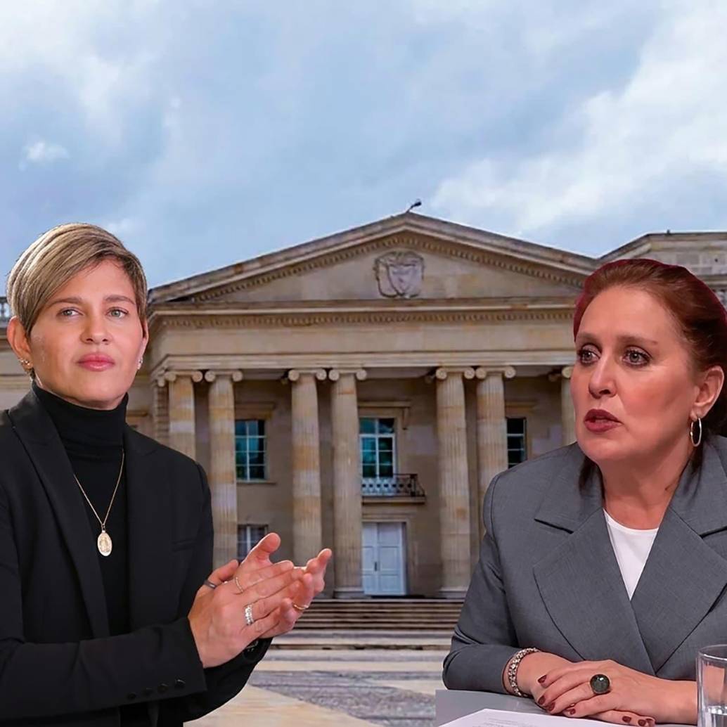 Eva Ferrer, exasesora de Verónica Alcocer, fue citada para hoy por la Fiscalía para declarar sobre sus señalamientos contra la ex primera dama. FOTO Presidencia y montaje El Colombiano