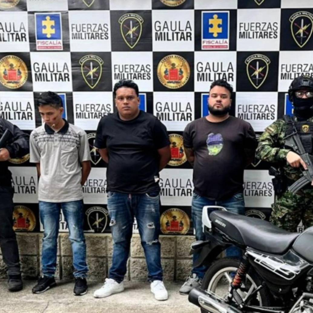 Los tres hombres fueron detenidos en un establecimiento de San Javier a donde fueron citados. FOTO: Cortesía Fiscalía