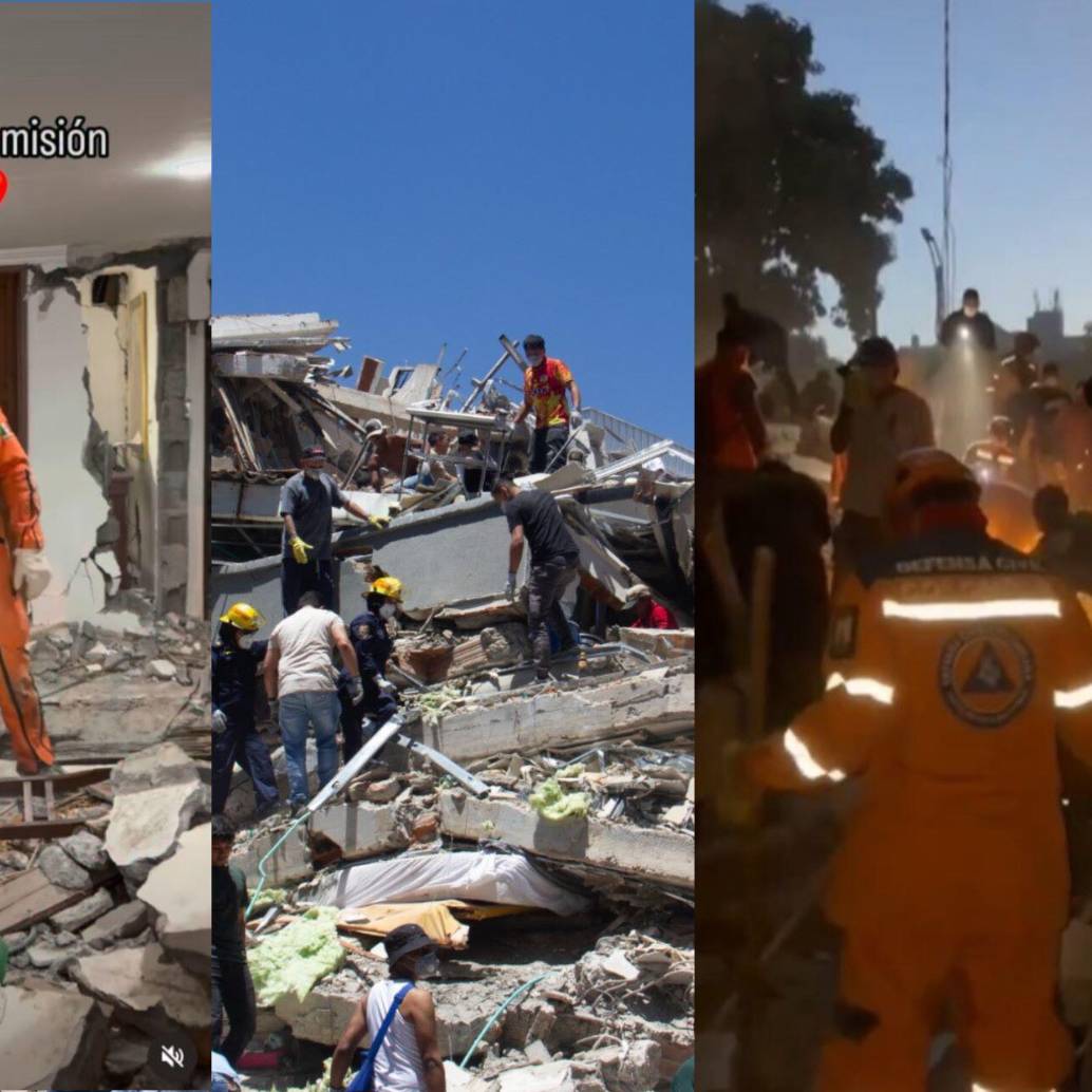 Primer rescate de Los Topos y las acciones de la Defensa Civil y brigadistas, así avanzan las labores. Foto: redes sociales 
