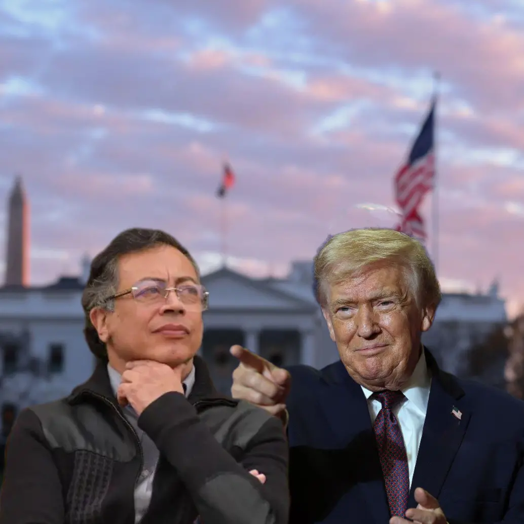 Uno de los retos para que se pueda dar la reunión entre Gustavo Petro y Donald Trump en la Casa Blanca es resolver la revocación de visa que el Departamento de Estado aplicó sobre el mandatario colombiano, además de su inclusión en la lista OFAC. Fotos: Getty Images, AFP y Colprensa. 