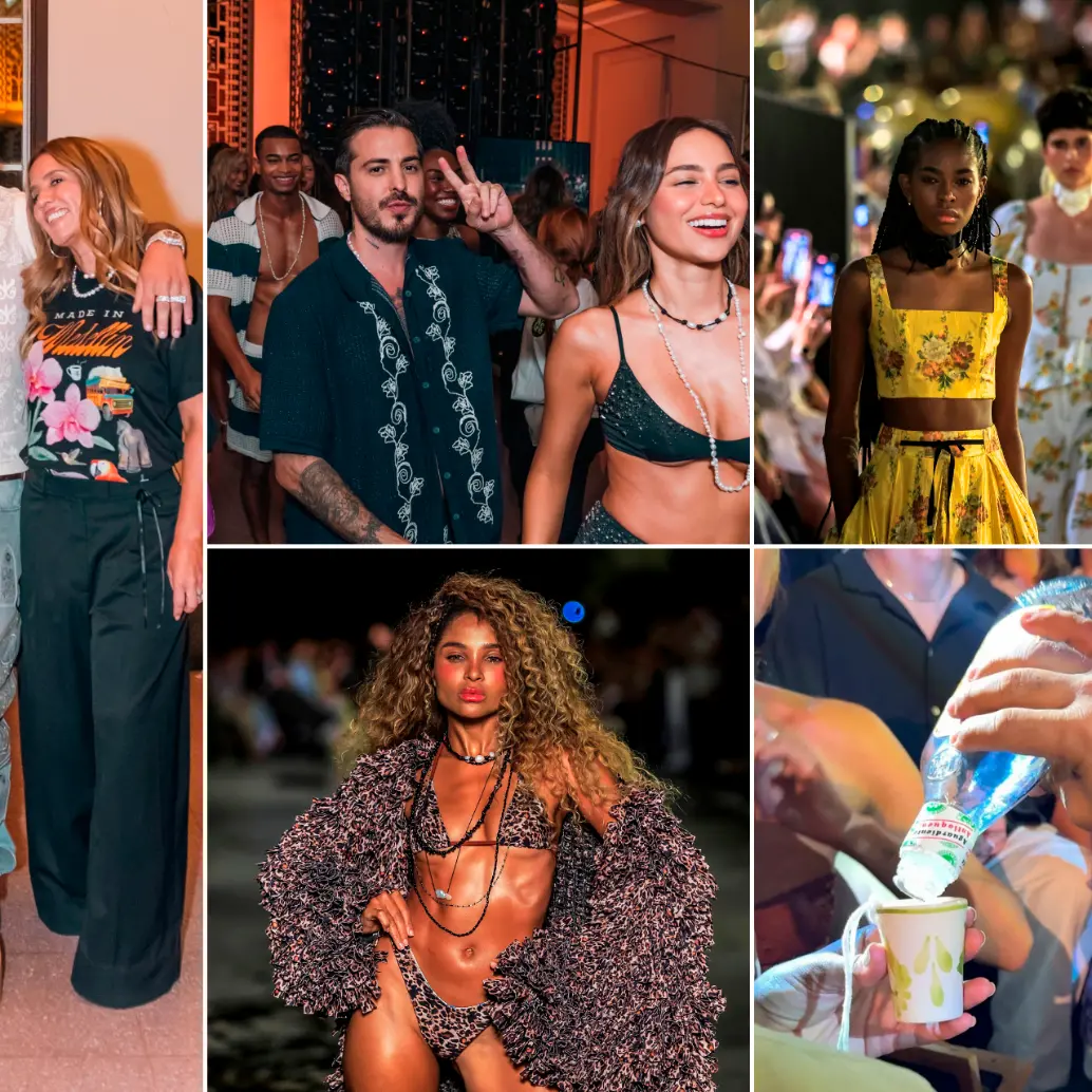 Ryan Castro estuvo presente en la pasarela y acompañó a Catalina Álvarez y Mariana Hinestroza en la apertura de Colombiamoda en la que se brindó con Aguardiente Antioqueño. FOTOS Camilo Suárez y cortesía Inexmoda.