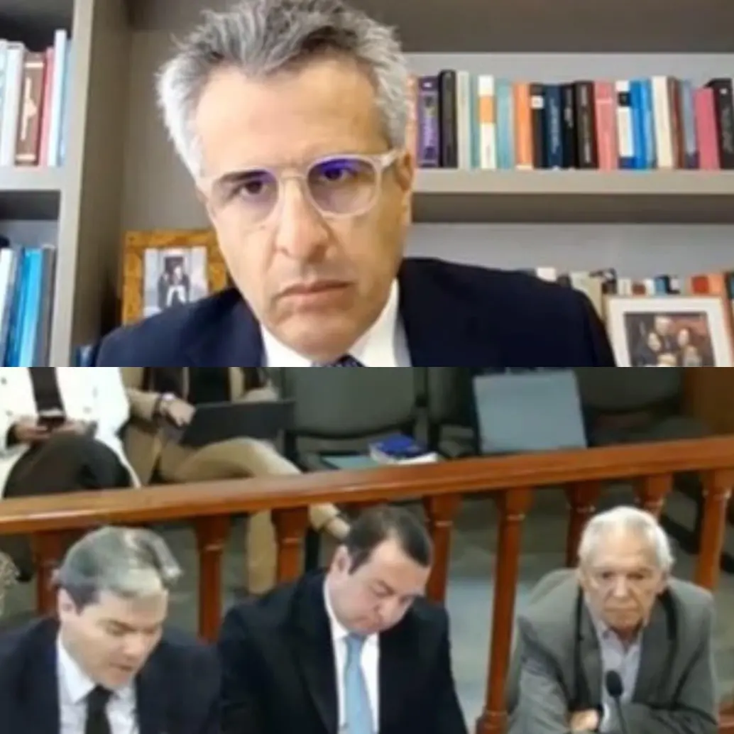 Ricardo Bonilla exministro de Hacienda y Luis Fernando Velasco exministro de Interior. Foto: captura de video