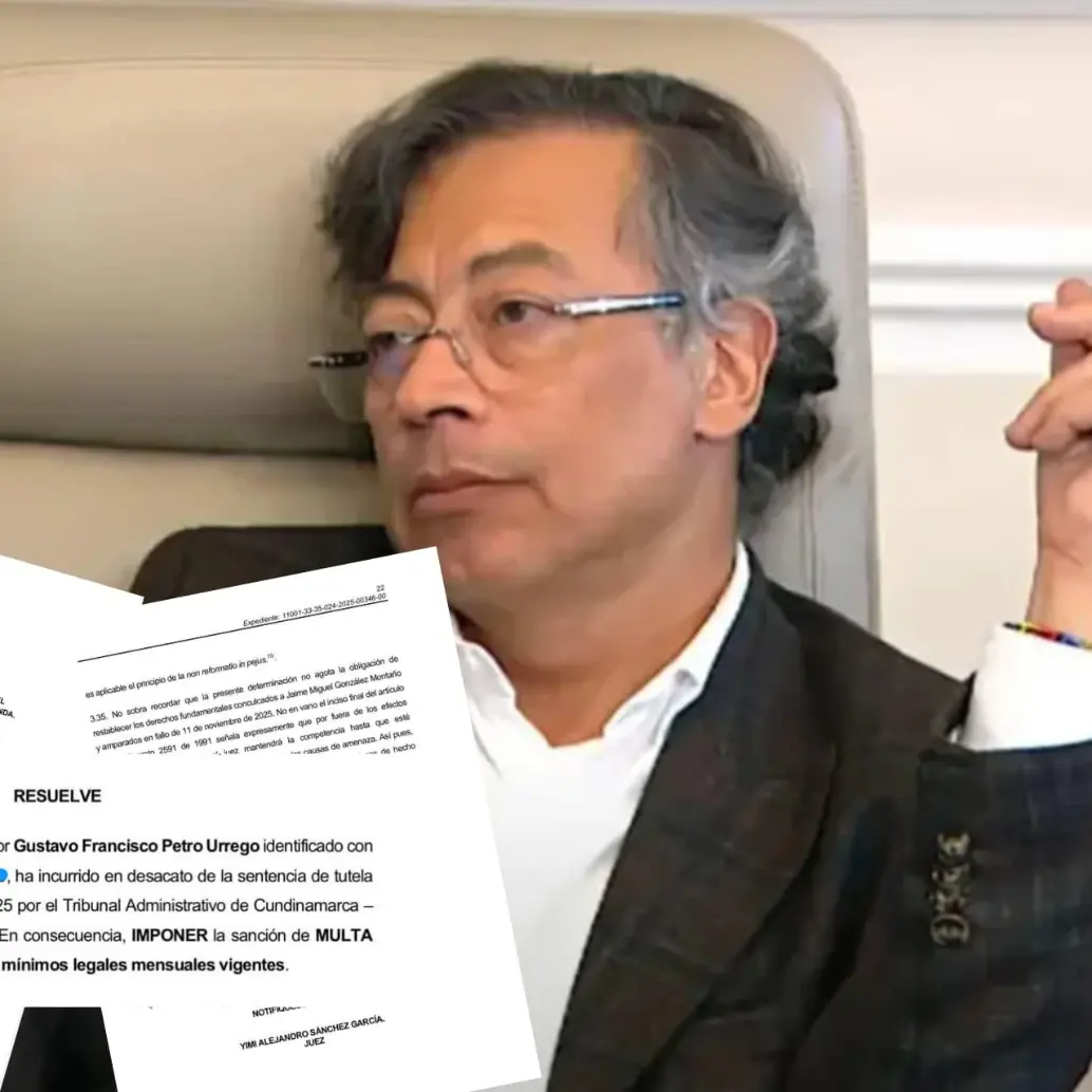 Presidente Gustavo Petro sancionado por desacato. Foto: Colprensa