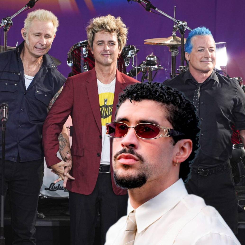 Green Day y Bad Bunny serán los protagonistas en el show de Super Bowl LX. Fotos: Getty Images
