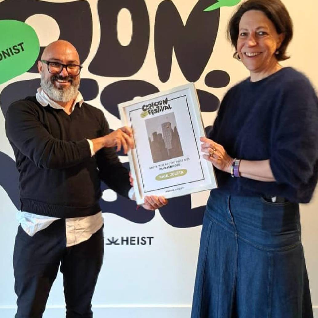 El caricaturista fue reconocido en festival internacional de humor gráfico en Europa. FOTO cortesía