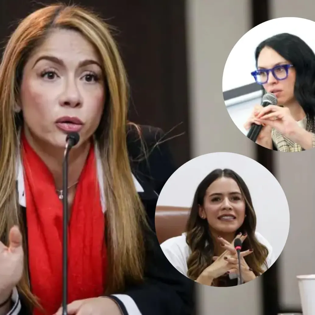 <span class="mln_uppercase_mln">Catherine</span><b><span class="mln_uppercase_mln"> Juvinao acusó a María del Mar Pizarro y María Fernanda Carrascal de incurrir en doble militancia. Foto: Colprensa/Redes sociales</span></b>