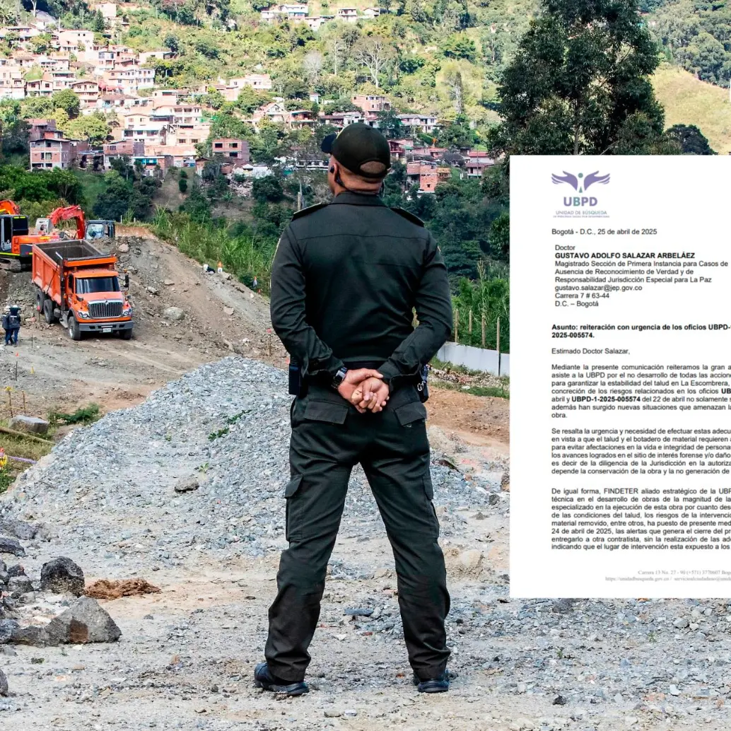 En La Escombrera de la comuna 13 habría más de 500 personas enterradas, según organismos de Derechos Humanos. Las excavaciones allí comenzaron a mediados en 2024. FOTO<b><span class="mln_uppercase_mln"> jaime pérez</span></b>