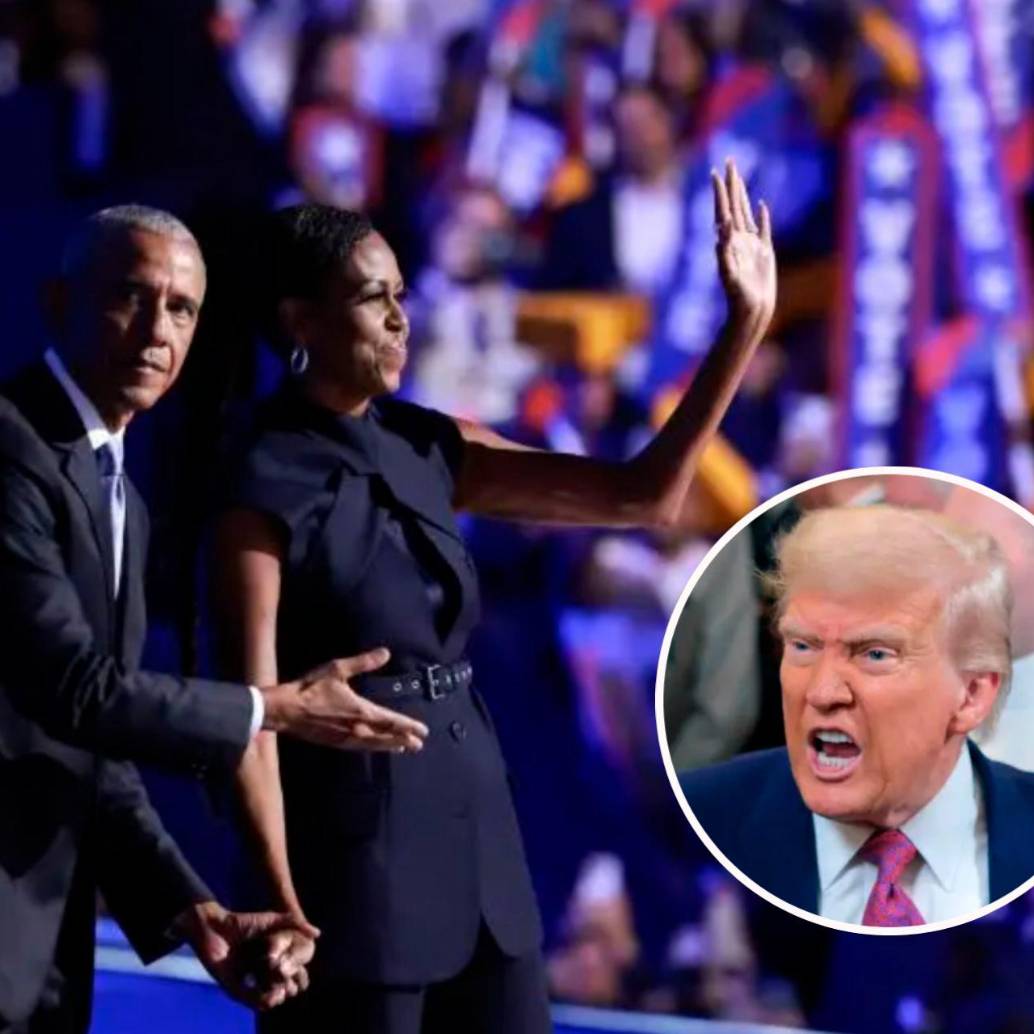 Pese al revuelo e indignación que generó la publicación en la cuenta de Trump, los Obama no se han referido al respecto. FOTOS: Getty 