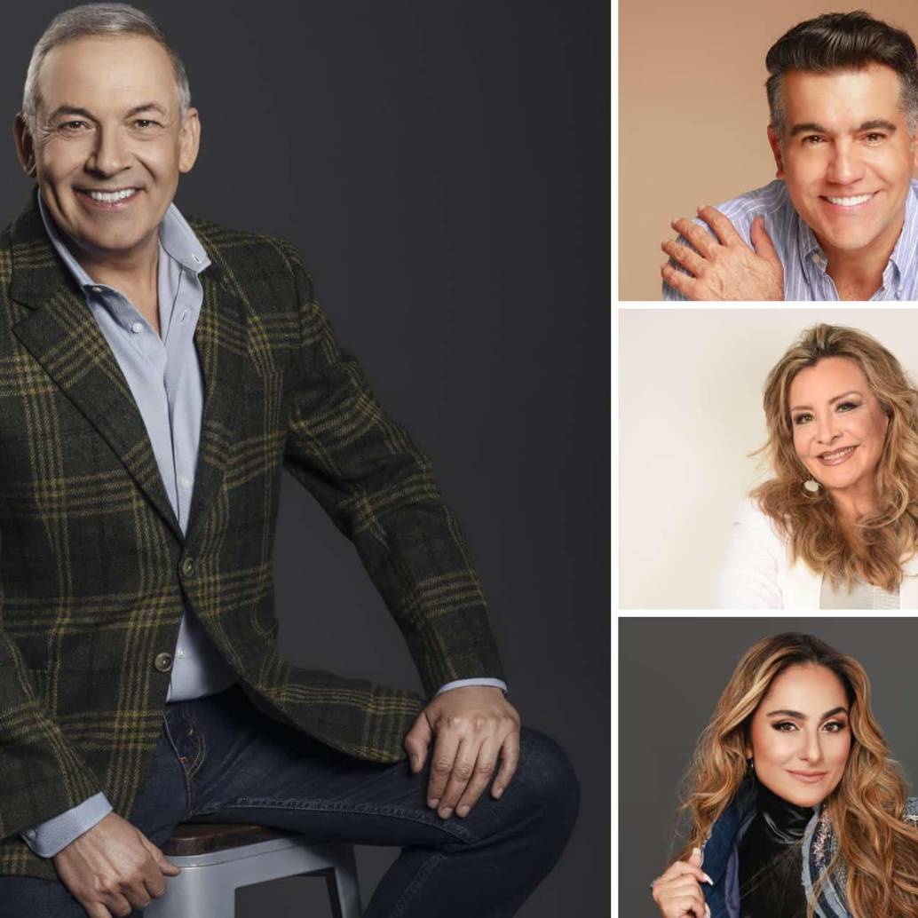 César Escola, Carlos Calero, Marcela Moreno y Nara, cantarán en Medellín el 17 de mayo. FOTOS Cortesía