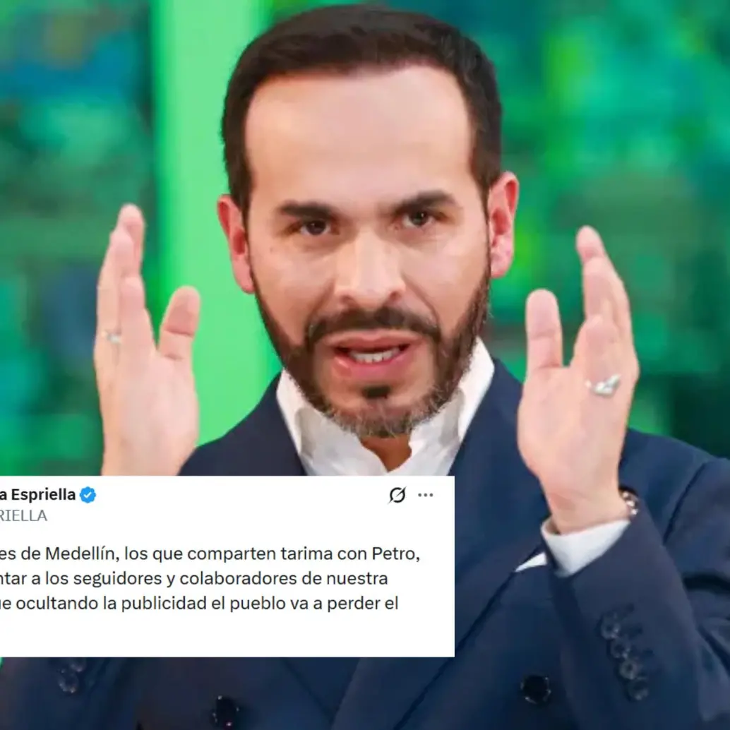 Abelardo de la Espriella publicó en X denuncias sobre presuntas presiones de estructuras criminales para retirar publicidad de su campaña en Medellín. Foto: EL COLOMBIANO / X