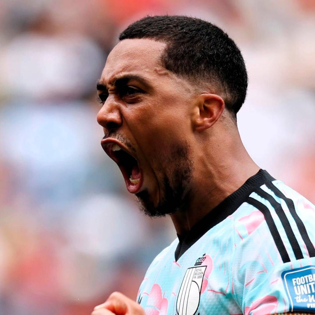 El futbolista Youtin Tielemans anotó el gol con el que Bélgica igualó 2-2 con Senegal cuando iban 89 minutos del encuentro. Foto: tomada del x de @FifaWorldCup_es