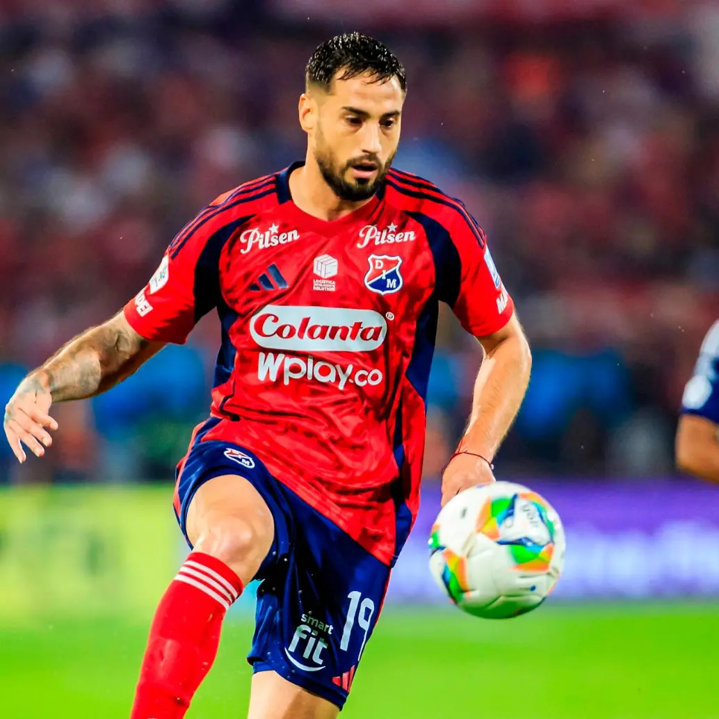 El delantero argentino Francisco Fydriszewski es el goleador del Medellín en lo que va del segundo semestre del año con 16 anotaciones. Foto: Camilo Suárez