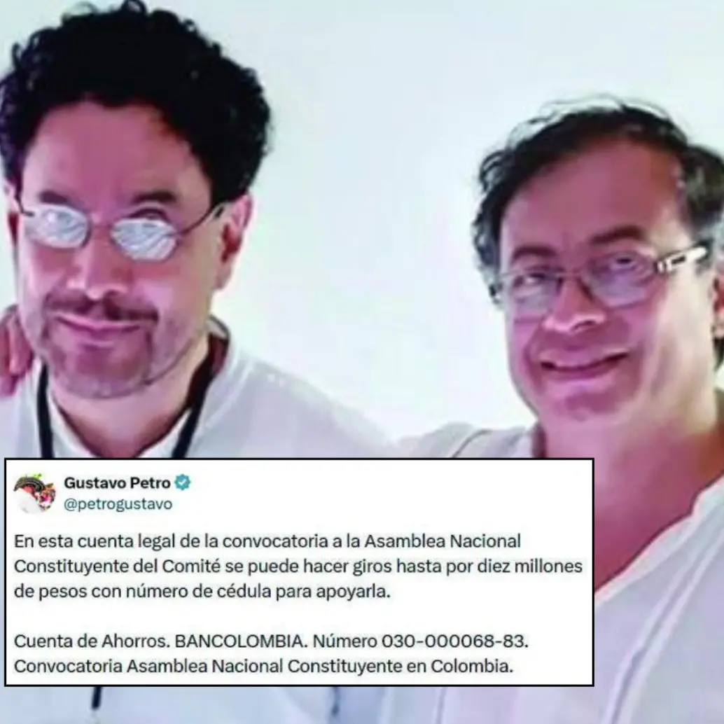 El candidato presidencial del Pacto Histórico, Iván Cepeda, y el presidente de la República Gustavo Petro. FOTO CORTESÍA