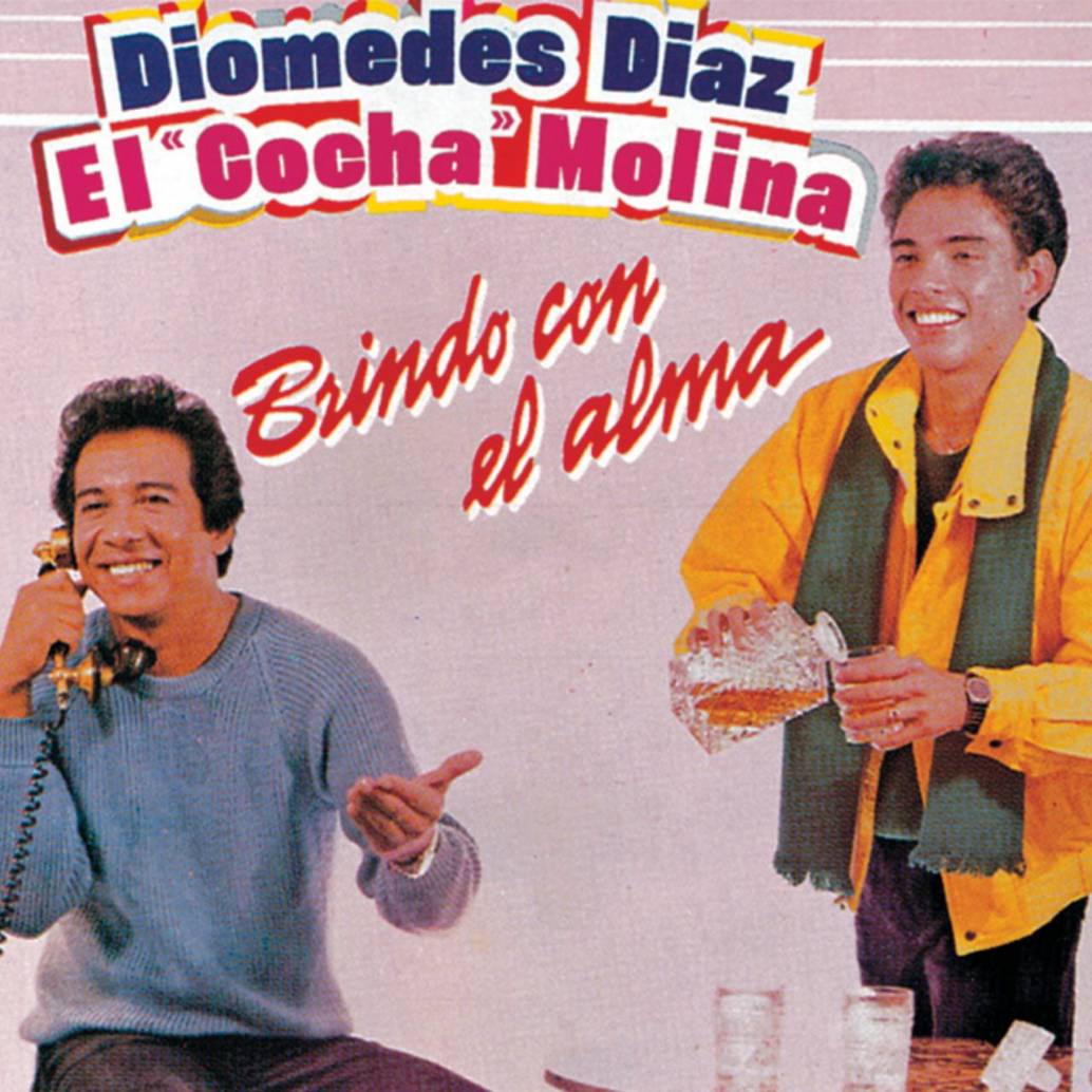 Esta es la portada del álbum<i> Brindo con el alma</i> de Diomedes Díaz y el Cocha Molina que incluye la icónica canción <i>Sin medir distancias.</i> FOTO: Cortesía