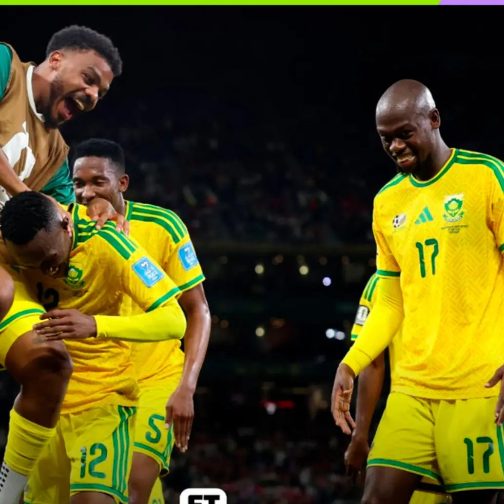 El seleccionado de Sudáfrica venció a Corea del Sur en el estadio de Monterrey, México. Foto: toma del x de @FifaWorldCup