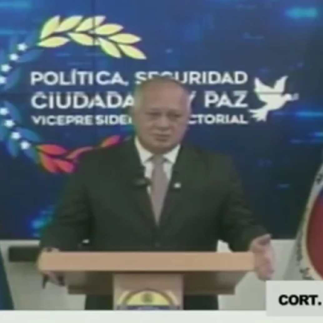 Diosdado Cabello. <b>Foto: </b>Captura de pantalla.