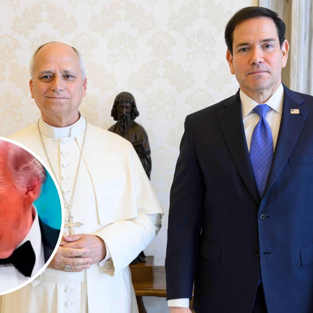 Marco Rubio y Papa León XIV durante su encuentro en el Vaticano. Foto: Vatican Media / Getty