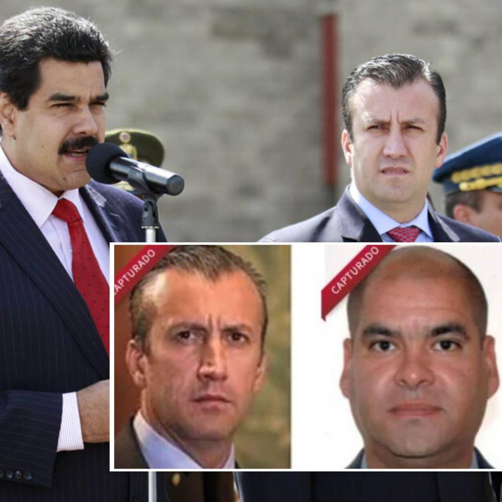 Tareck El Aissami, quien alcanzó a ser vicepresidente de Maduro, y Samark José López, aparecieron como capturados por ICE. Fotos: Colprensa y captura sitio web ICE. 