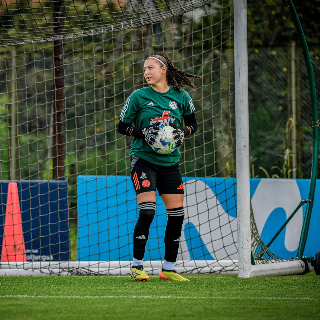 Isabella Tejada, arquera titular y capitana de la Selección Colombia Sub-17. FOTO CORTESÍA FCF